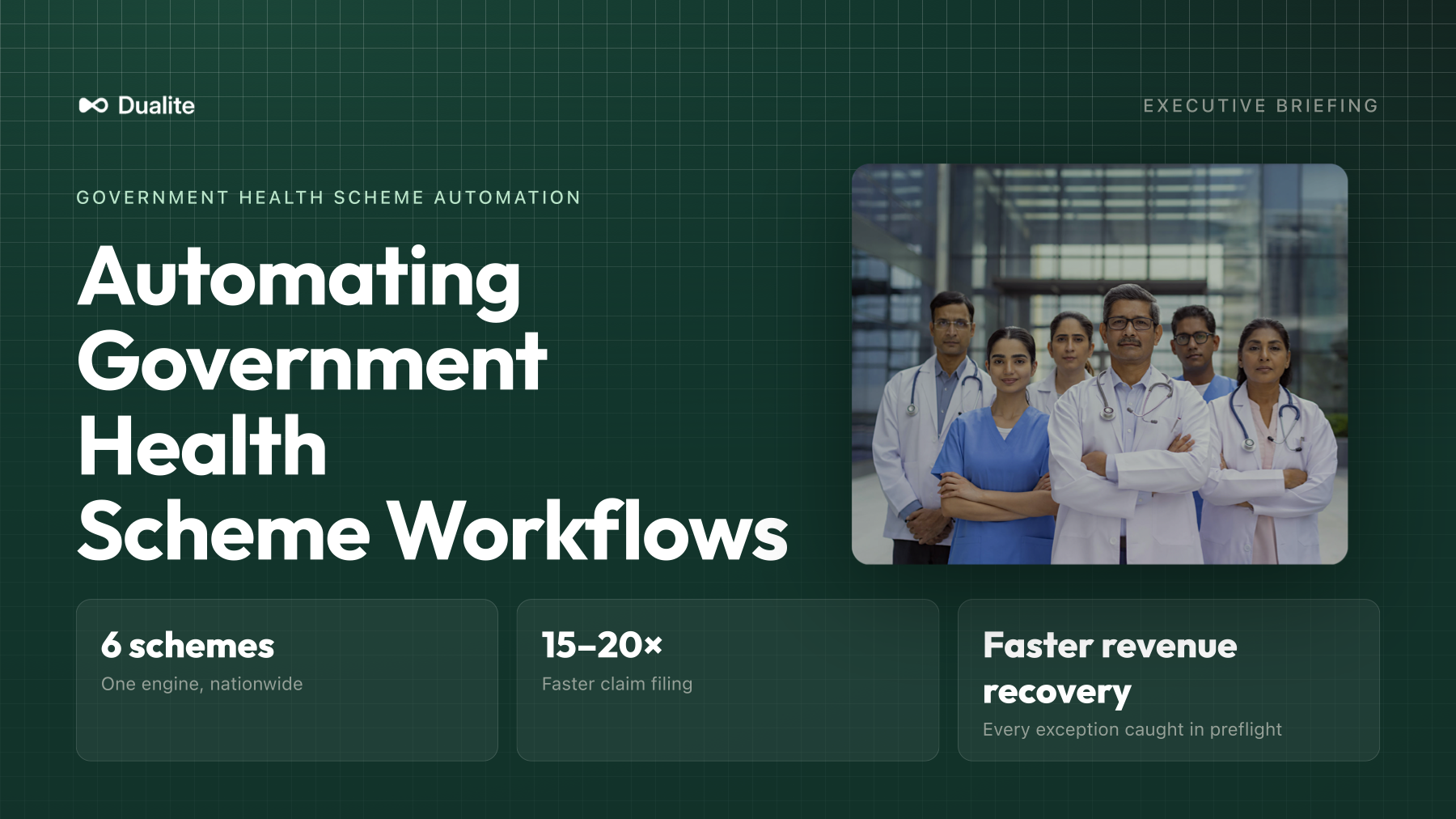 Government health scheme automation — AI claim preparation and filing
